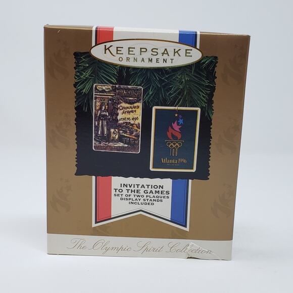 1996 Hallmark Invitation to the Games Holiday Christmas Display - Picture 1 of 5